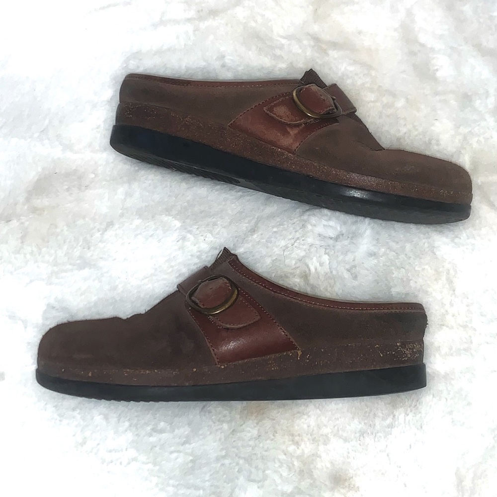 Eurostep Womens Casual Clogs Brown Suede 7M